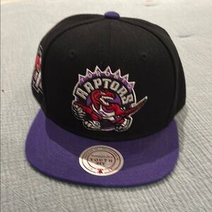 Kids Black and Purple Raptors Cap